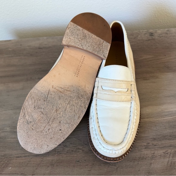 Freda Salvador Elba Leather Loafers 10 - Picture 4 of 6